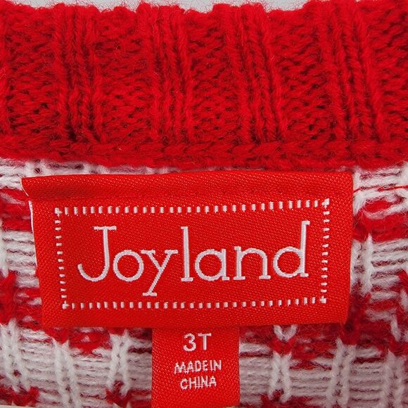Joyland Sweater Toddler Size 3T Cool Reindeer Fair Isle Christmas Winter Holiday - Picture 5 of 6